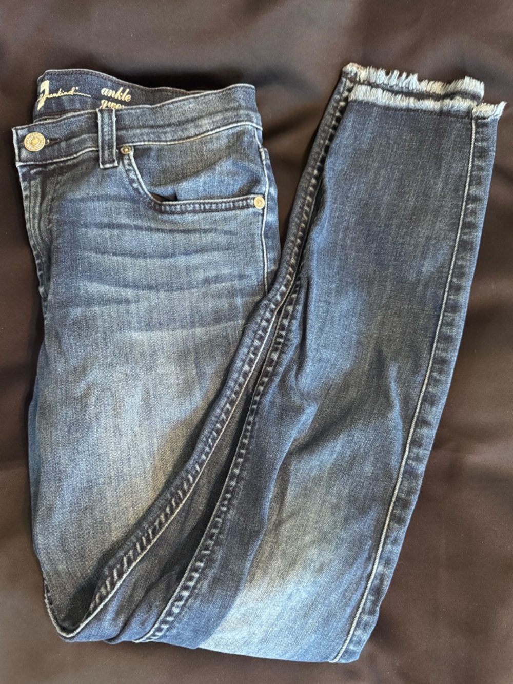 7 For All Mankind “Gwenevere” Ankle Skinny Jeans